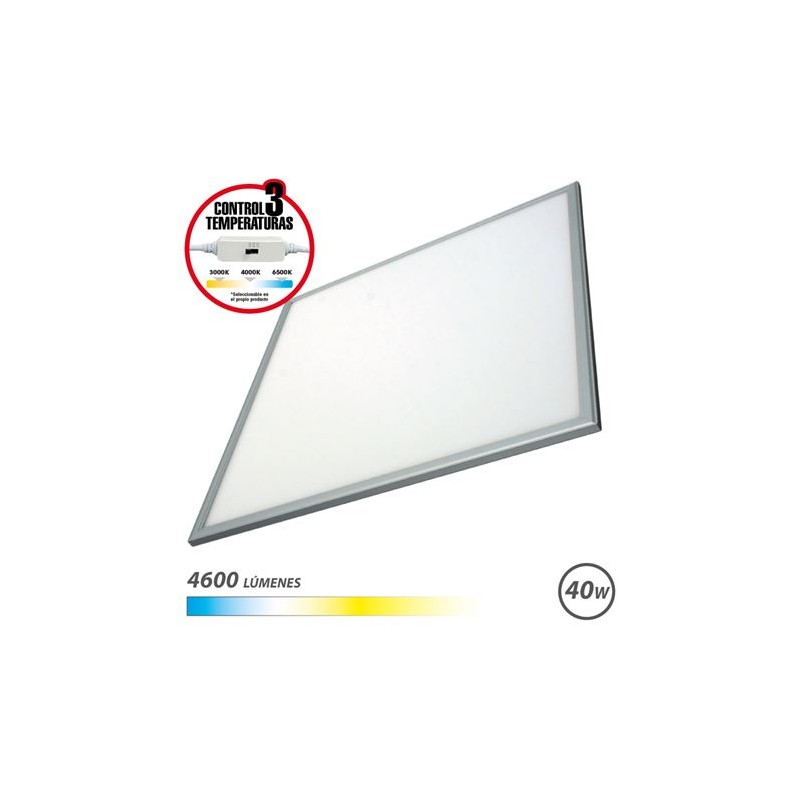Pannello LED Elbat 60x60 40W - 4600Lm - Selettore 3 temperature - Colore Bianco