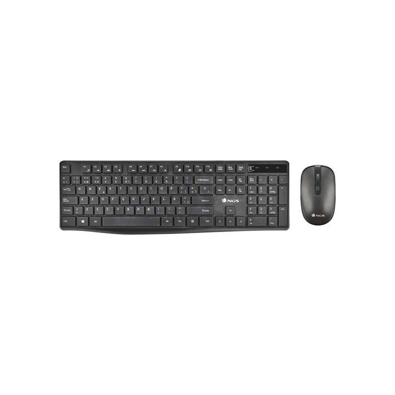 Kit tastiera e mouse multidispositivo wireless NGS - Nero