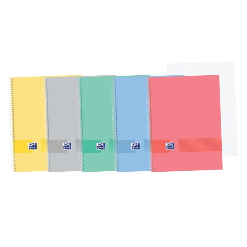 Oxford e You Europeanbook A4+ Copertina rigida - Taccuino con 100 fogli - Formato A4+ - 5x5 con 2 margini