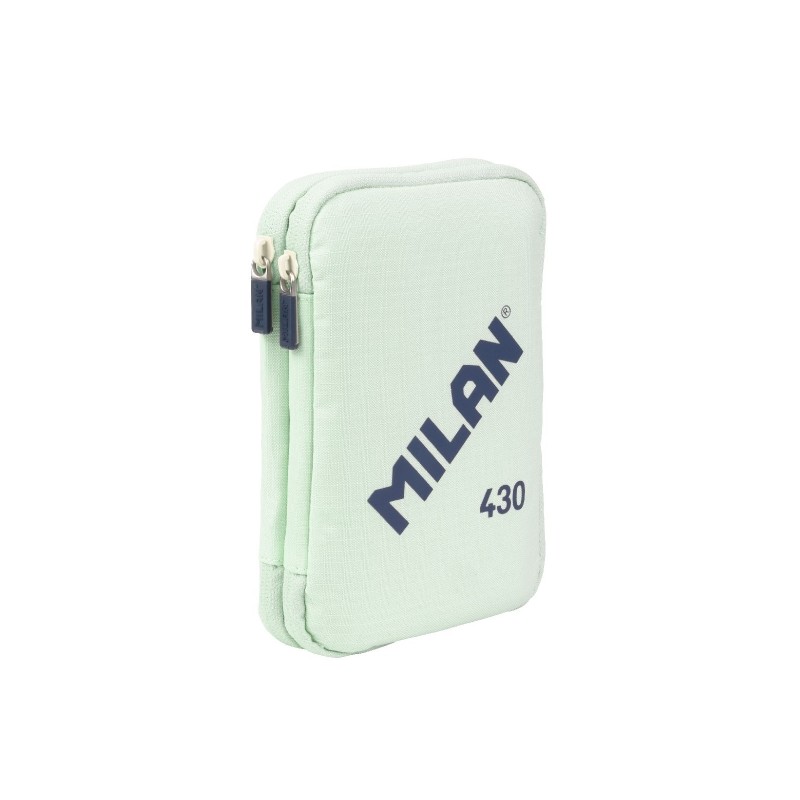 Milan Collection 430 Astuccio a 2 piani con 2 gomme. temperamatite. matita. penna P1 Touch Blue. righello. 12 matite col