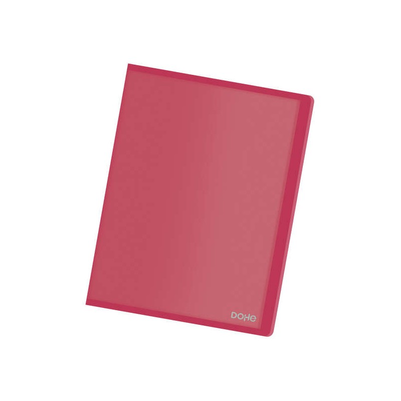 Cartelle a libro Dohe in formato A4 - Copertina flessibile in polipropilene traslucido - Maniche saldate al dorso traspa