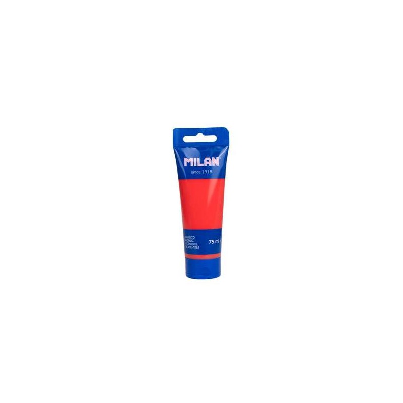 Milan Acrylic Paint Tubo 75ml - Pigmenti di alta qualità - Miscelabile - Colore rosso anguria