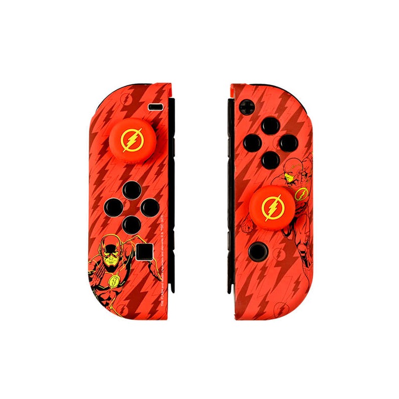 FR-TEC Combo Pack Custodia rigida e impugnature The Flash per Nintendo Switch - Confezione da 16 giochi - Design unico e