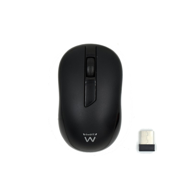 Ewent Wireless Mouse 2.4hz - Ricevitore USB-A - 1000dpi - 1 batteria AA (inclusa) - Colore nero
