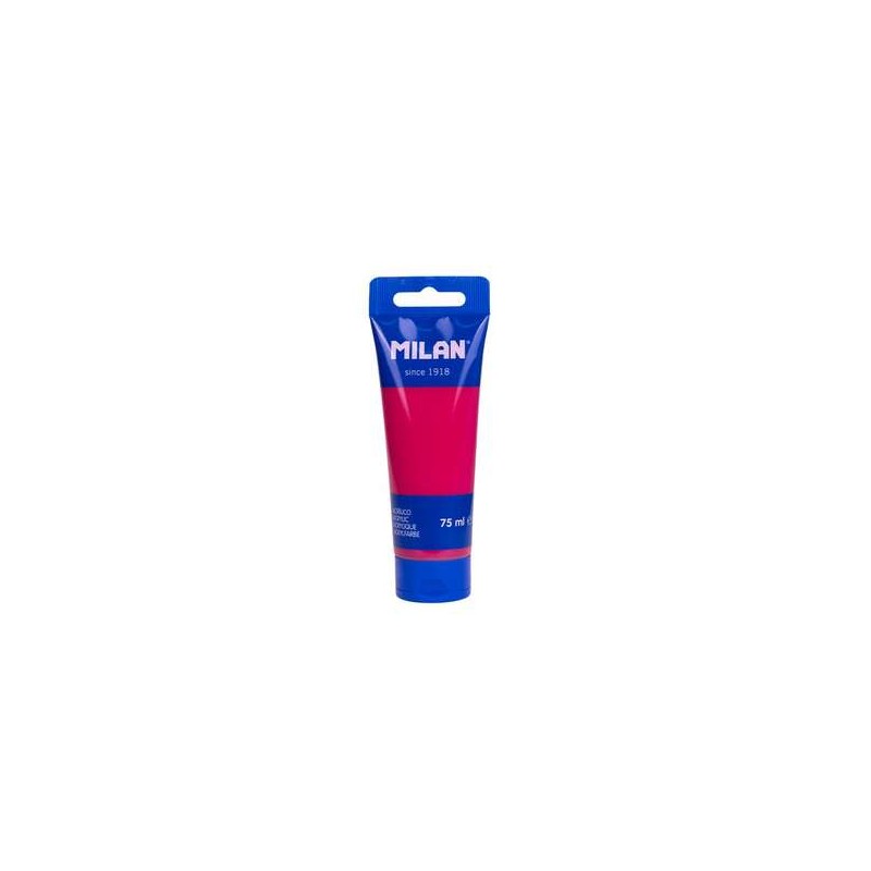 Milan Acrylic Paint Tubo 75ml - Pigmenti di alta qualità - Miscelabili - Colore Rosa Ibisco
