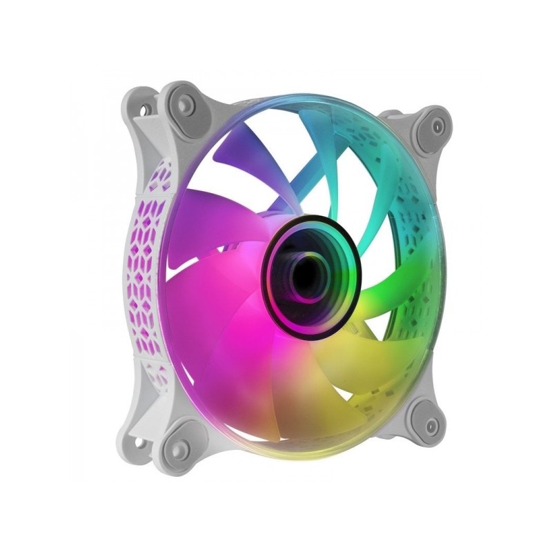 Mars Gaming MF-3D ARGB Fan - Effetto specchio 3D Infinity - Illuminazione a 360° - Compatibile con i controller ARGB - 