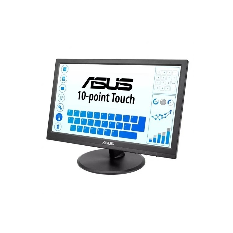 Asus VT168HR Monitor touchscreen 15.6 LED WXGA 60Hz - Capacità di tocco a 10 punti - Risposta 5ms - 16:9 - USB. HDMI. V