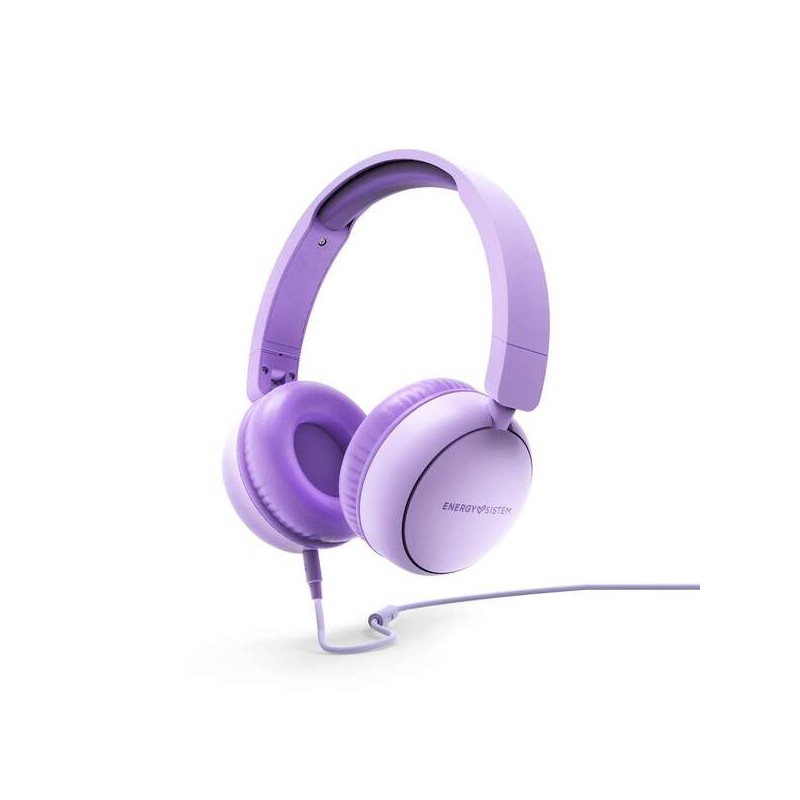 Cuffie Energy Sistem con cavo - 100% plastica riciclata - cavo rimovibile - microfono - assistente vocale - colore viola