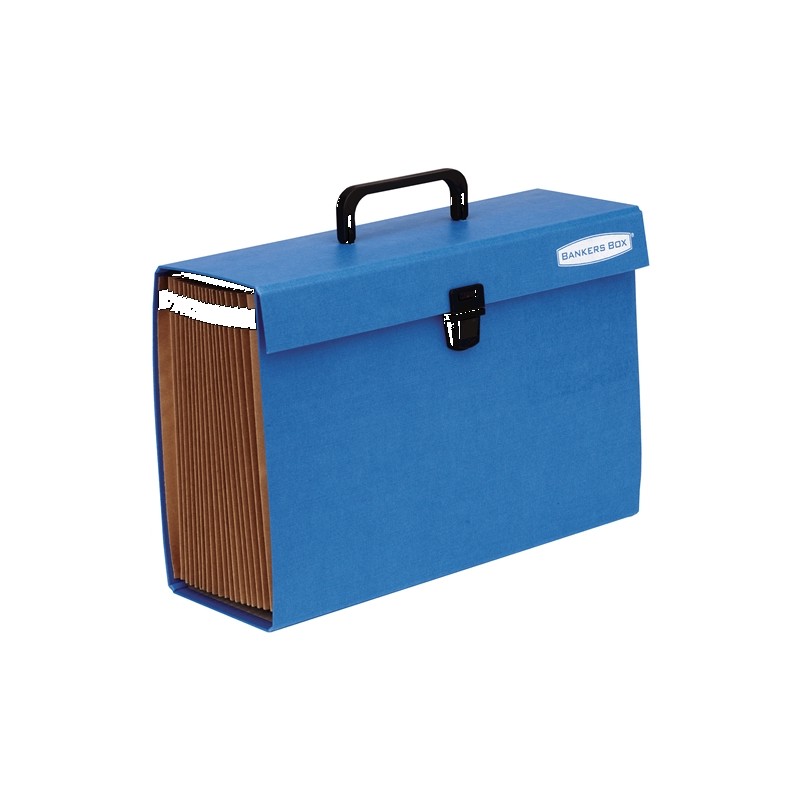 Fellowes Bankers Box - 19 sezioni organizzative - telaio laminato - chiusura di sicurezza a clip - include foglio con et