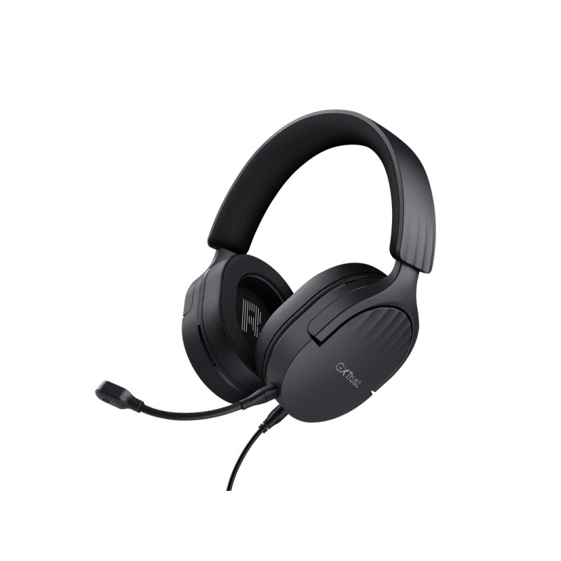 Trust GXT489 Fayzo Cuffie da gioco - Illuminazione RGB - Archetto regolabile - Controlli di facile accesso - Nero