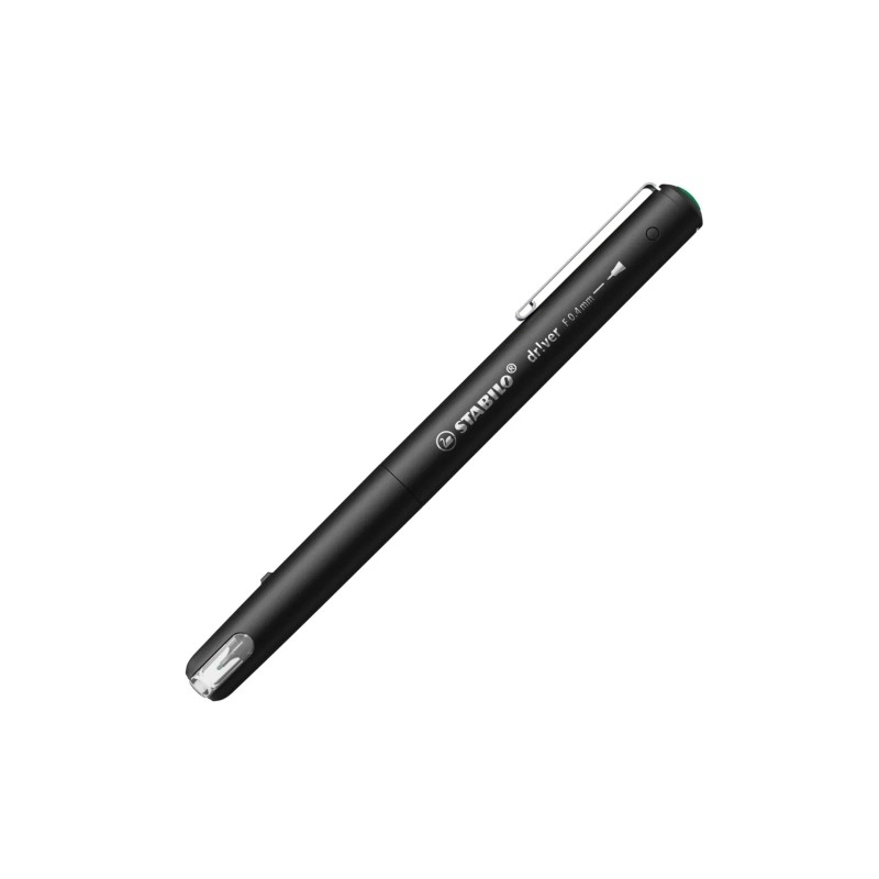 Stabilo Dr!ver Penna a punta fine 0.4 mm - Inchiostro a base d'acqua a prova di sbavature. inodore - Realizzata al 94% i