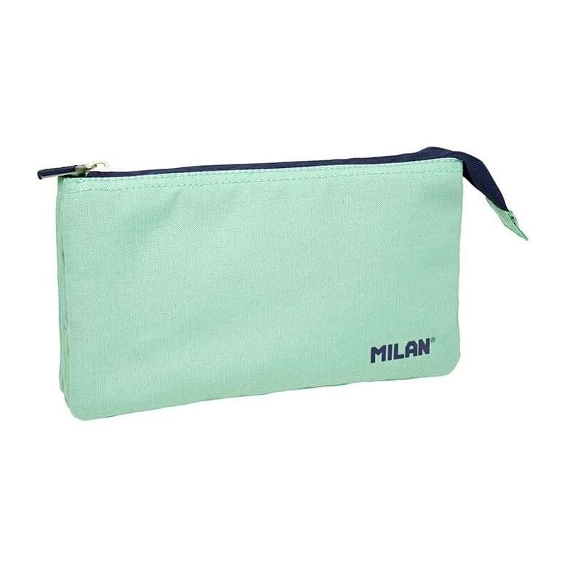 Milan Serie 1918 Astuccio a 5 scomparti - Tessuto resistente agli strappi - Dimensioni 22x12x4cm - Colore verde