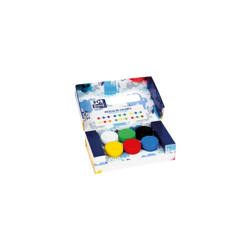 Tempera Oxford 20ml - Facile da miscelare - Ideale per l'artigianato - 6 colori