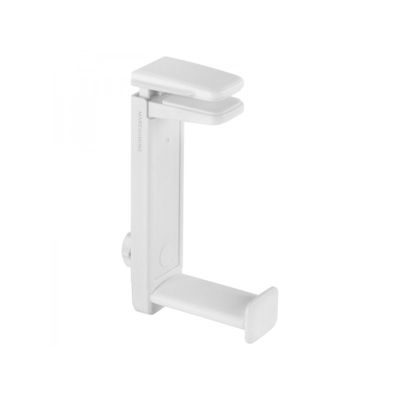Mars Gaming MHH2 Supporto per cuffie - Doppia installazione - Rotazione di 360° - Supporto per cavi - Presa salda - Bia