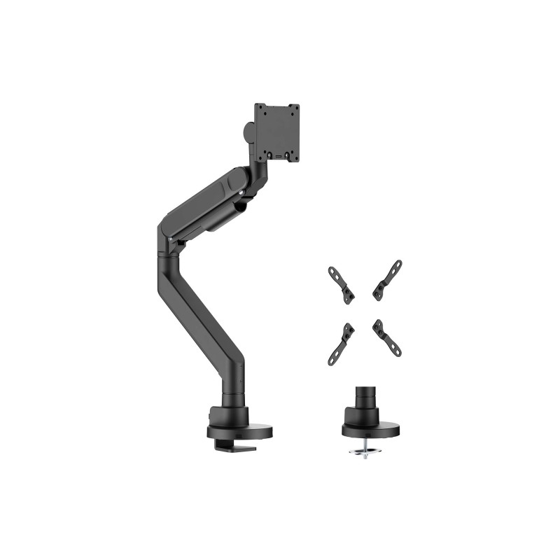 Aisens Supporto da tavolo contrappesato PRO per monitor/TV 27 kg (3 punti di rotazione - 1 braccio) 24-57 - Colore nero