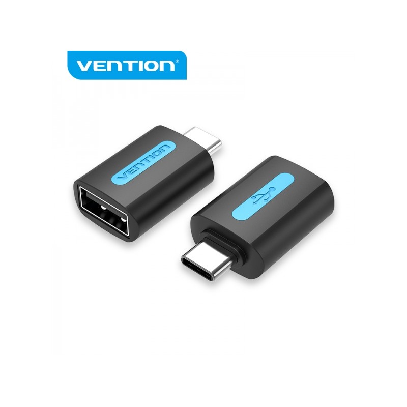Adattatore USB-C maschio a USB 2.0 A femmina di Vention - Nero