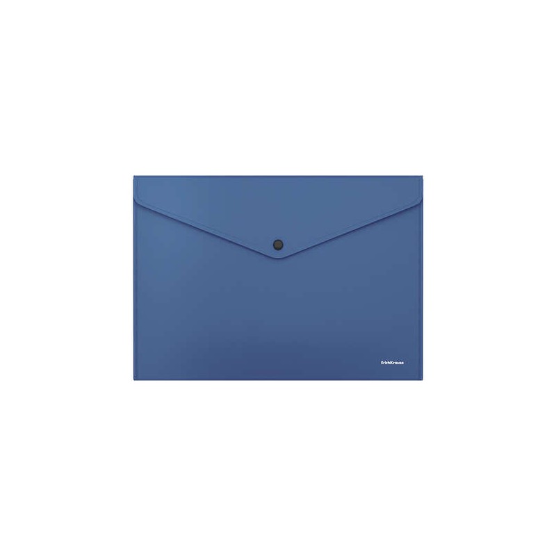 Busta per documenti Erichkrause Fizzy Classic ?4 - In plastica opaca - Struttura ruvida - Colore blu