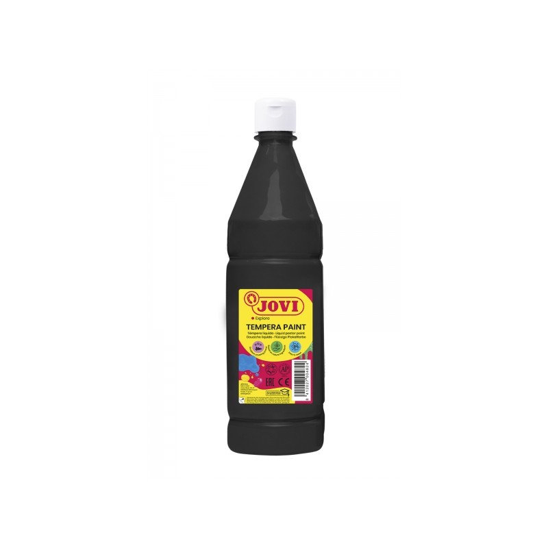 Jovi Tempera Paint Vernice liquida 1000ml - A base d'acqua - Pronta all'uso - Alto potere coprente - Asciugatura rapida 