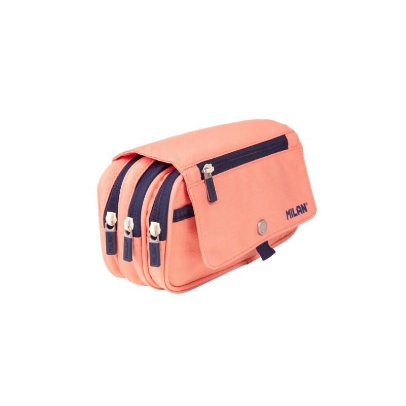Collezione Milan 430 Borsa Tote di grande capacità - 3 tasche con cerniera e 1 piccola tasca frontale - Rosa