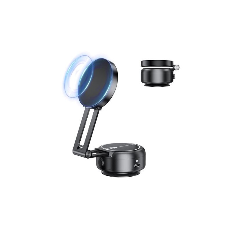 XO C166 Supporto per smartphone da auto - Aspirazione elettrica - Batteria integrata - Braccio telescopico - Ancoraggio 