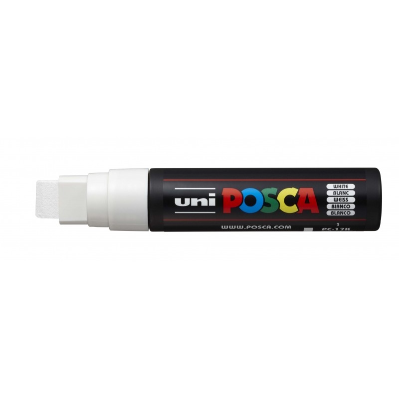 Marcatore a vernice Posca PC-17K - Punta smussata in poliestere da 15 mm - Linea molto spessa - Inchiostro a base d'acqu