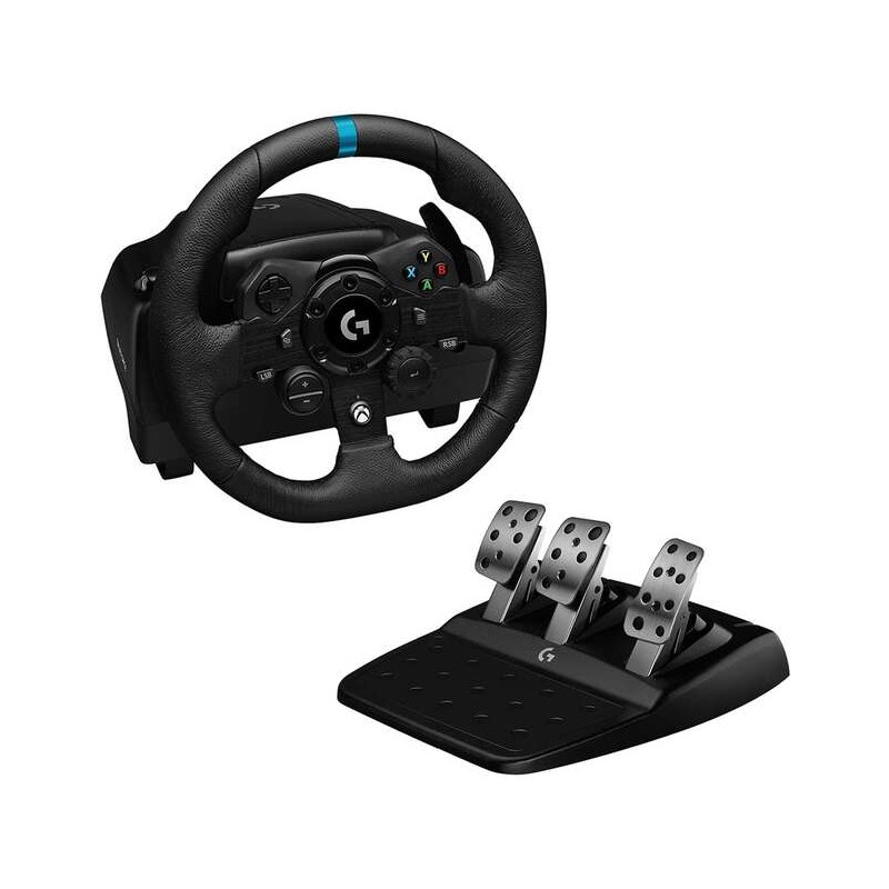 Logitech G923 Trueforce Racing Wheel and Pedal Set compatibile con Xbox X/S Series. Xbox One e PC - Indicatore LED RPM -