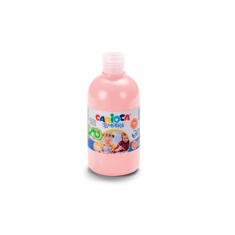 Bottiglia di tempera Carioca - 500 ml - Colori super lavabili - Facili da miscelare - Applicabile su materiali porosi - 