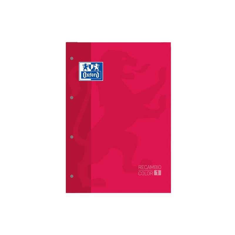 Quaderno Oxford School Classic - Formato A4 - Copertina morbida - Incollato - 80 fogli - Griglia 5x5 - Colore rosso