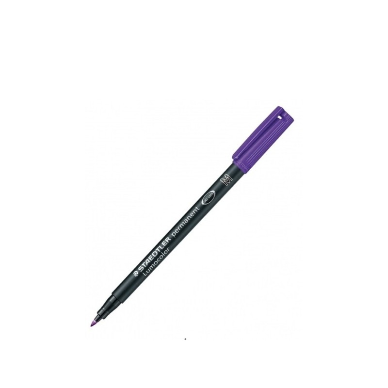 Staedtler Lumocolor 317 Marcatore permanente - Tondo medio - Tratto 1 mm circa - Cappuccio con clip - Asciugatura rapida