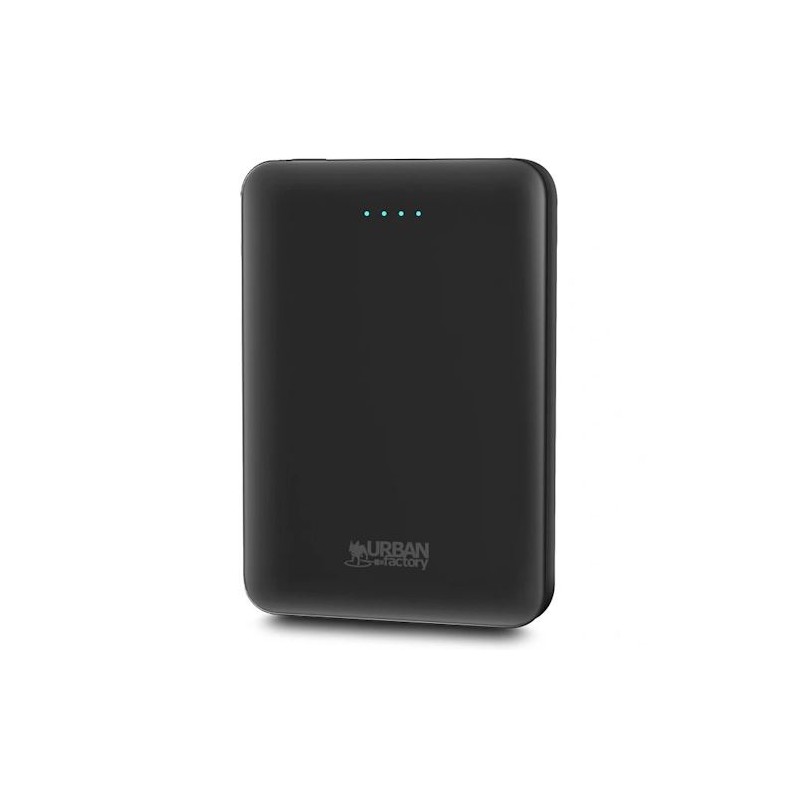 Urban Factory Juicee Max Powerbank 5000mAh - Ingresso USB-C - Uscita USB-C e USB-A - Nero