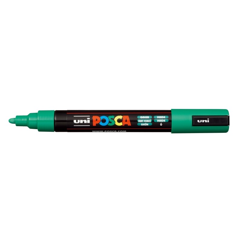 Posca PC-5M Pennarello - Punta 1.8-2.5 mm - Inchiostro a base d'acqua - Resistente alla luce - Non permanente - Colore v