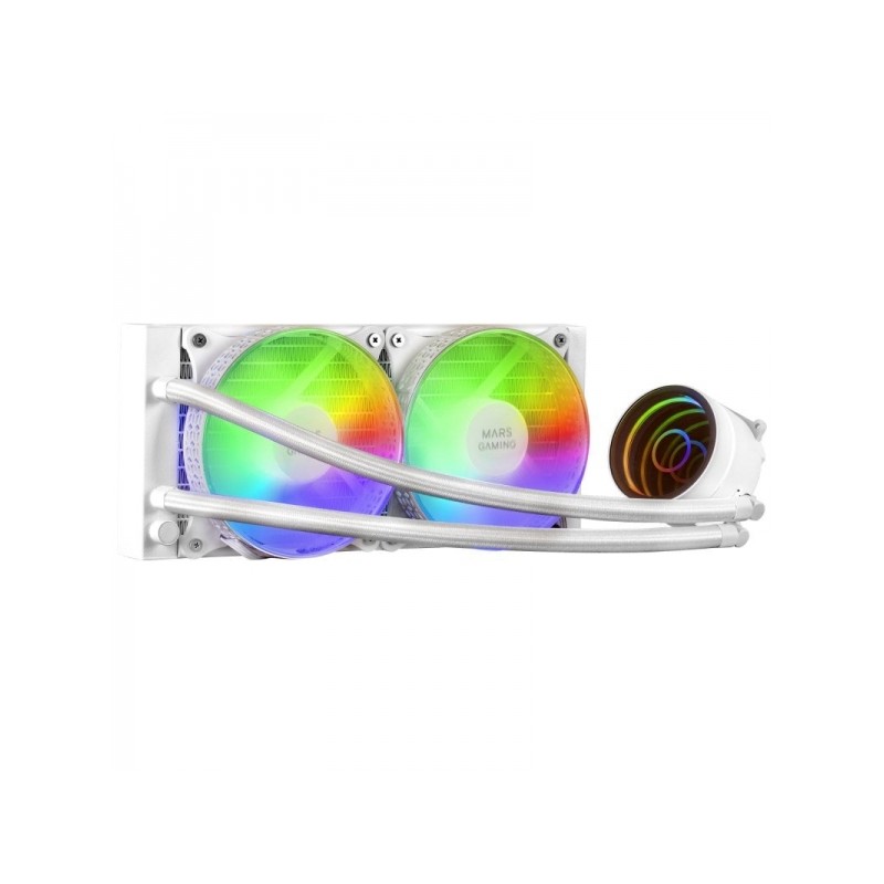Kit di raffreddamento a liquido Mars Gaming ML-ONE240 - Potenza 400W - Infinity Mirror FRGB - Pompa OPTI-CHAMBER - Vento