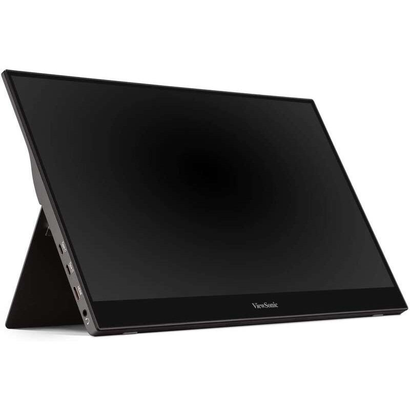 Monitor touchscreen LED ViewSonic 15.6 IPS Full HD 1080p - 10 punti di contatto - Risposta 6.5 ms - Altoparlanti 1.6 W -