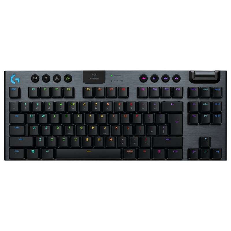 Tastiera meccanica compatta da gioco USB wireless Logitech G915 TKL - Tasti meccanici tattili GL - Illuminazione RGB Lig