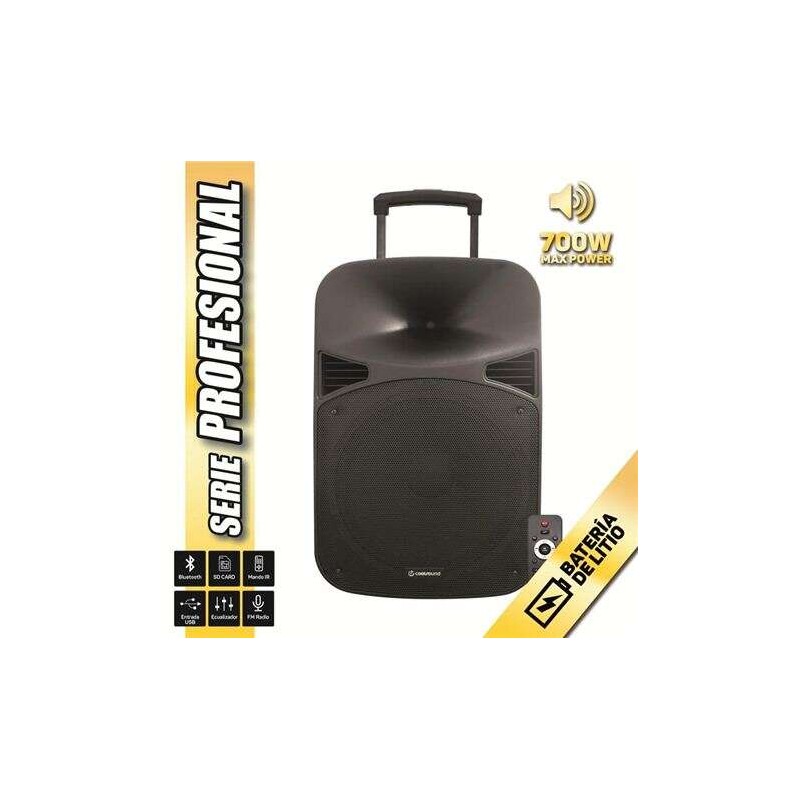 Coolsound Pro Series Altoparlante autoalimentato Bluetooth 15 700W Potenza massima con batteria - USB. ingresso Mic. Jac