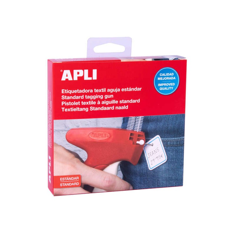 Etichettatrice tessile standard Apli - Include cappuccio protettivo e cinturino da polso - Compatibile con aghi e timbri