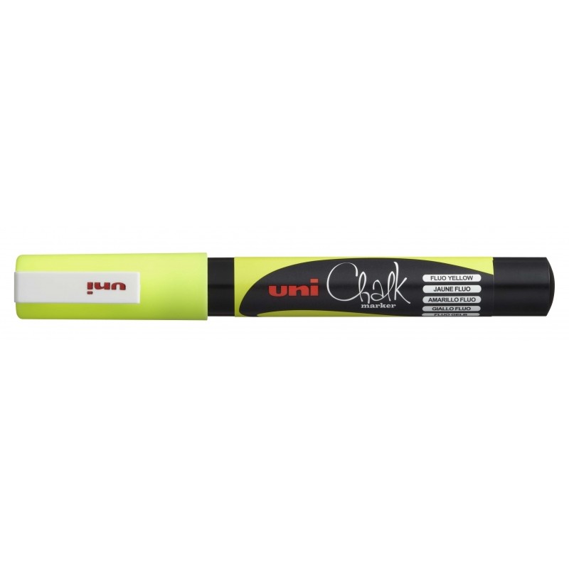 Uni-ball PWE-3MS Marcatore a gesso liquido - Punta conica 0.7 mm - Cancellabile a umido - Resistente alla pioggia - Colo