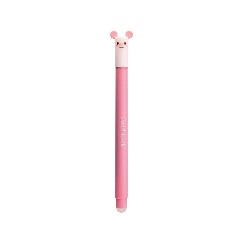 Penna a sfera cancellabile Eberhard Faber Animal Erase It! Inchiostro gel blu - Tratto 0.7 mm - Soft Touch - Design a ma