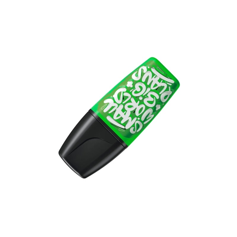 Marcatore fluorescente Stabilo Boss Mini by Snooze One Mini - da 2 a 5 mm - Inchiostro a base d'acqua - Anti-secco - Ver