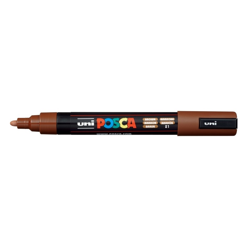 Posca PC-5M Pennarello - Punta 1.8-2.5 mm - Inchiostro a base d'acqua - Resistente alla luce - Non permanente - Colore m