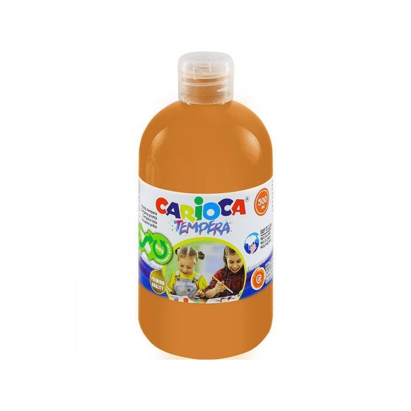 Bottiglia di tempera Carioca - 500ml - Colori super lavabili - Facili da miscelare - Applicabili su materiali porosi - A
