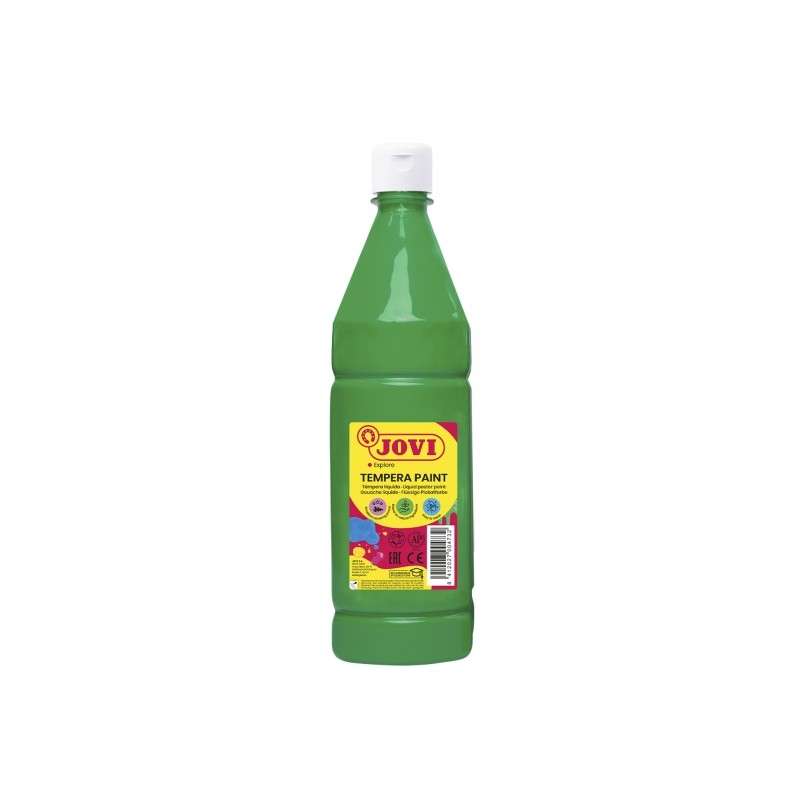 Jovi Tempera Paint Vernice liquida 1000ml - A base d'acqua - Pronta all'uso - Alto potere coprente - Asciugatura rapida 