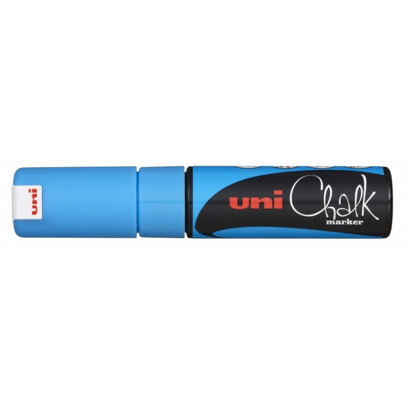 Uni-ball PWE-8K Marcatore a gesso liquido - Punta smussata 8 mm - Cancellabile a umido - Resistente alla pioggia - Color