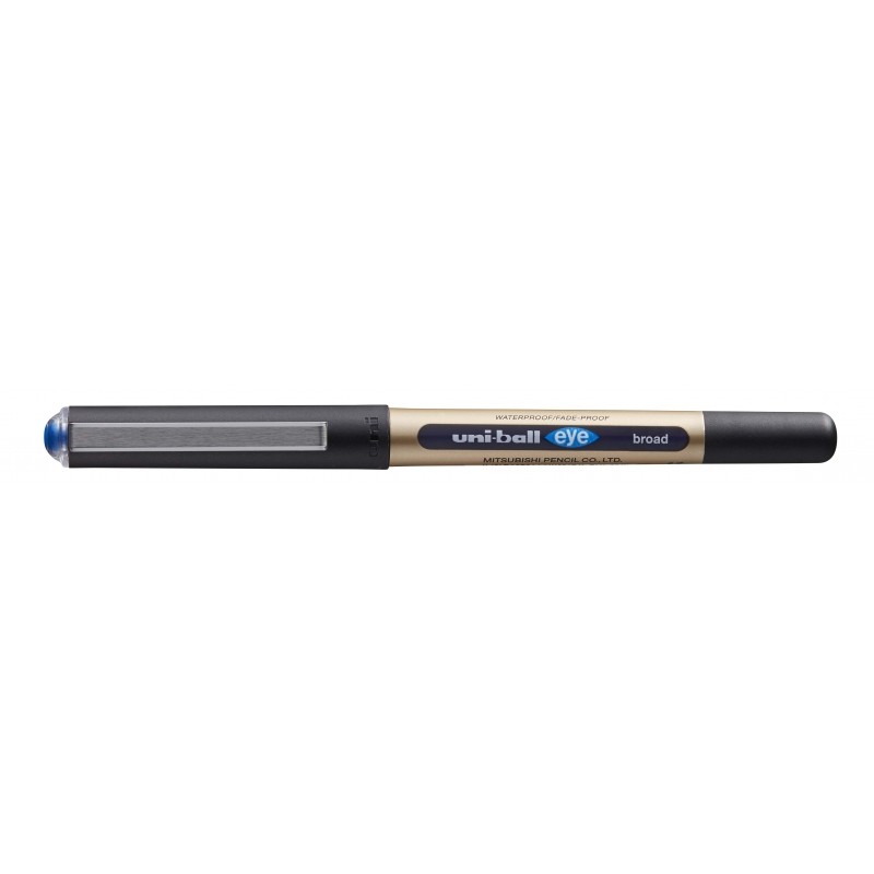 Penna a sfera Uni-ball Eye Broad UB-150-10 a inchiostro liquido - Punta a sfera 1 mm - Inchiostro resistente all'acqua e
