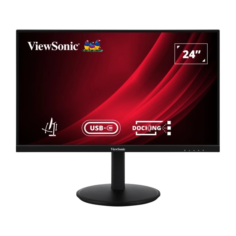 ViewSonic VG2409U-2 Monitor LED 24 IPS Full HD 1080p HDR - Risposta 4ms - Altoparlanti 5W - 16:9 - Regolabile in altezza