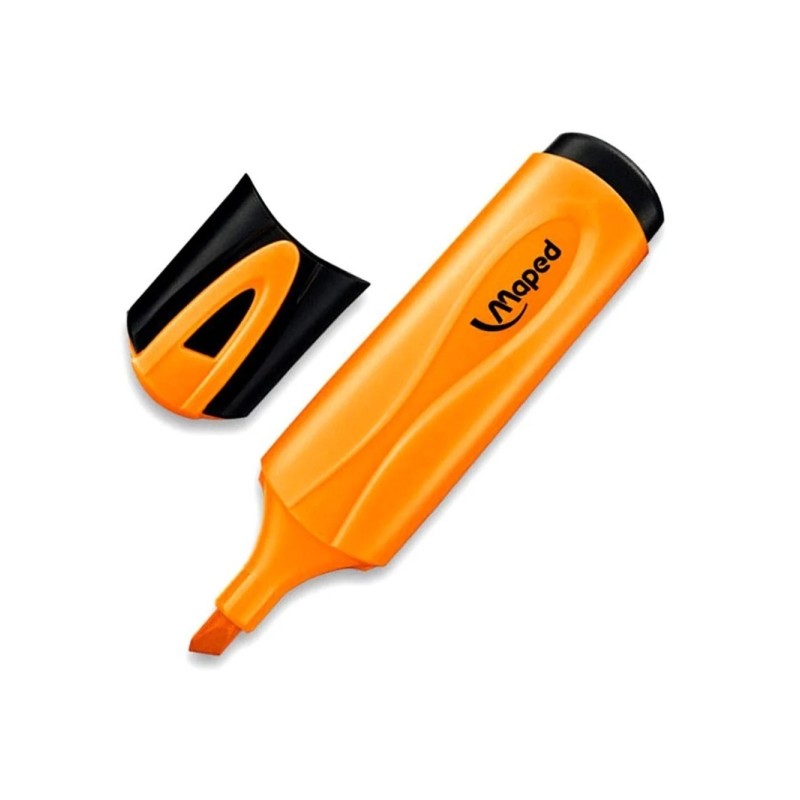 Maped Peps Classic Highlighter - Punta smussata - Linea da 1 a 5mm - Ideale per sottolineare ed evidenziare - Colore ara