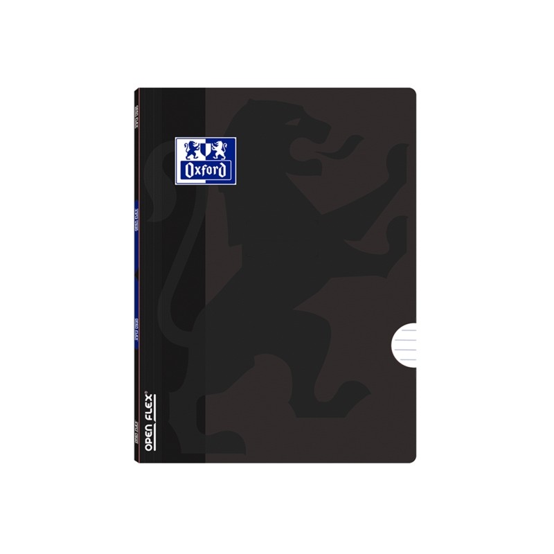 Oxford School Openflex A5 Quaderno con punti metallici - Copertina in plastica resistente - 1 riga con 2 margini - 48 fo