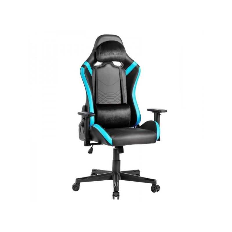 Mars Gaming MGC-PRO Sedia da gioco - Pelle PU - Cuscini morbidi al tatto - Braccioli 2D - Schienale reclinabile a 135º 