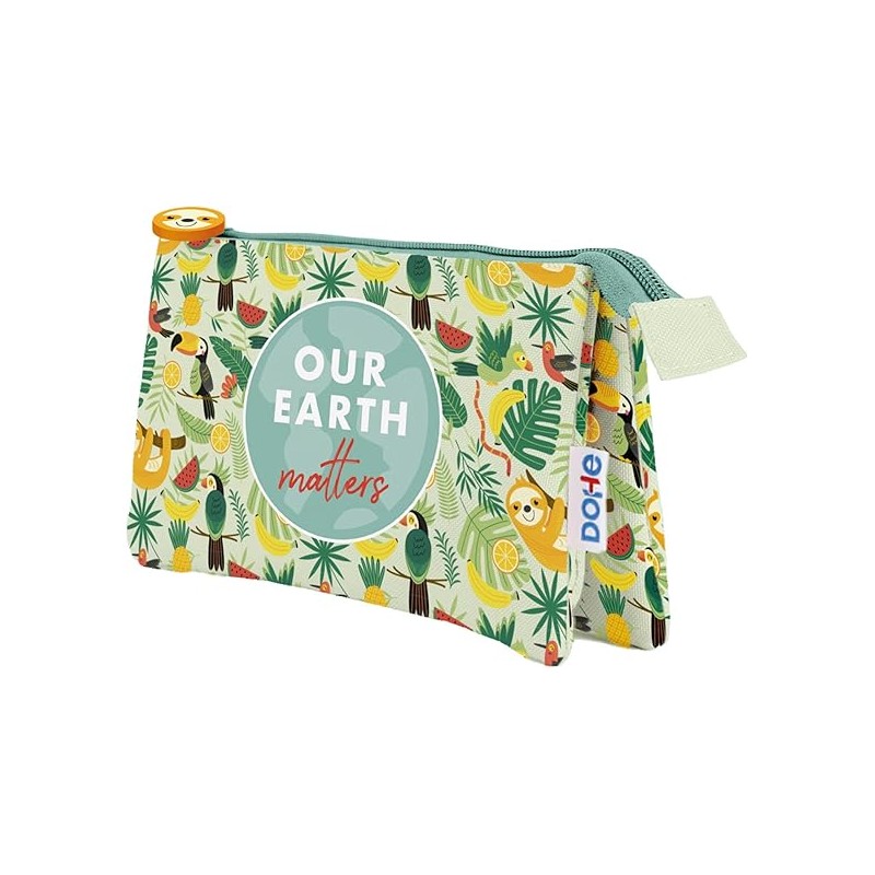 Dohe WWF Tropic Triple Bum Bag - Chiusura a doppia zip con tiranti in gomma