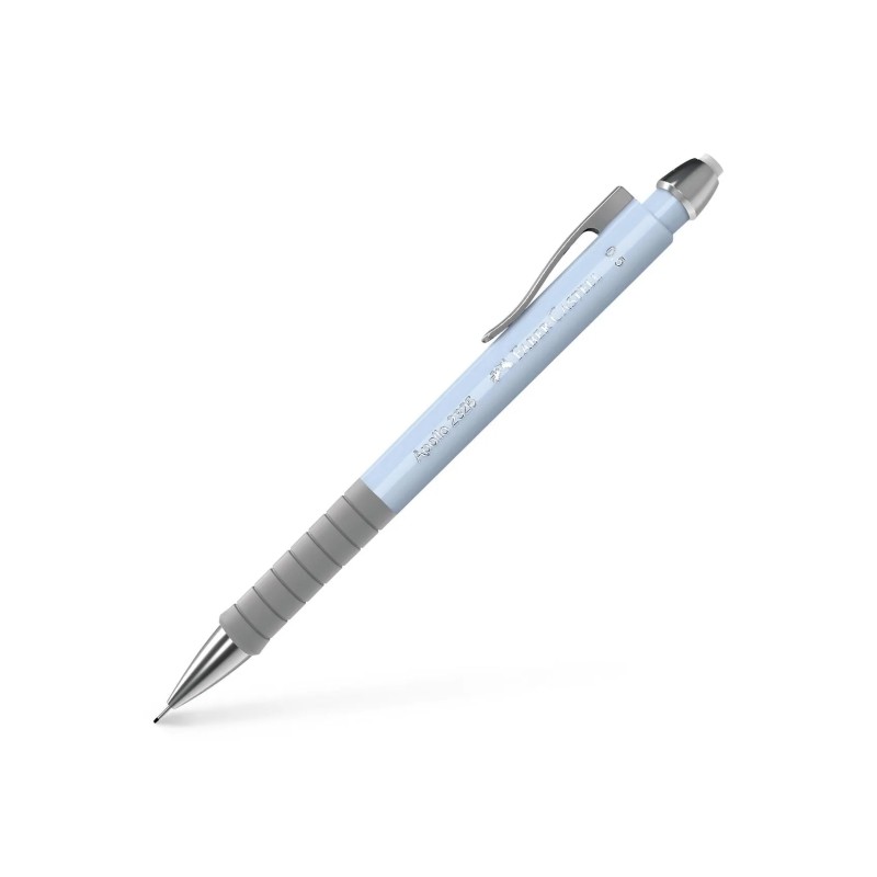 Matita meccanica Faber-Castell Apollo - Matita da 0.5 mm - Impugnatura ergonomica - Gomma incorporata - Fusto blu chiaro